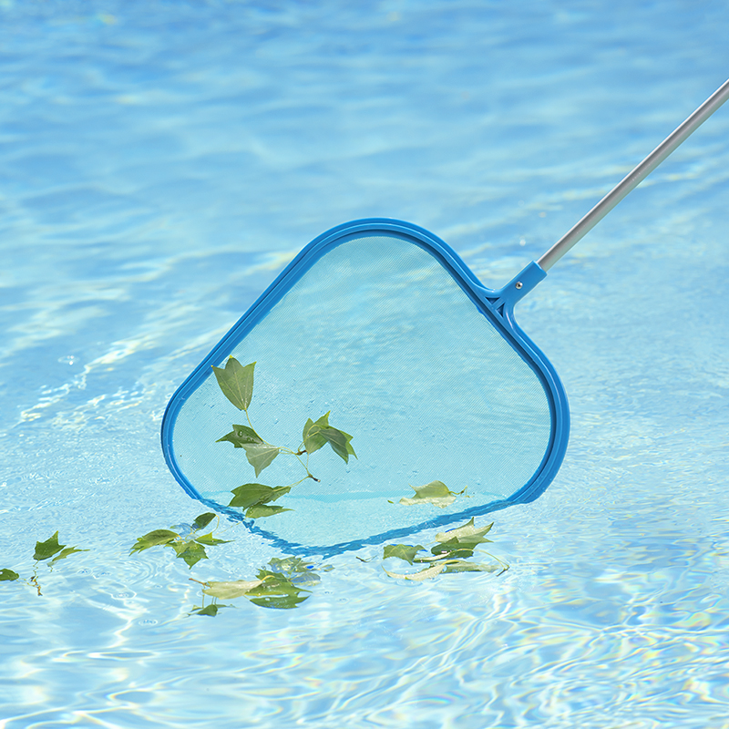 mainstays swimming pool leaf skimmer with pole