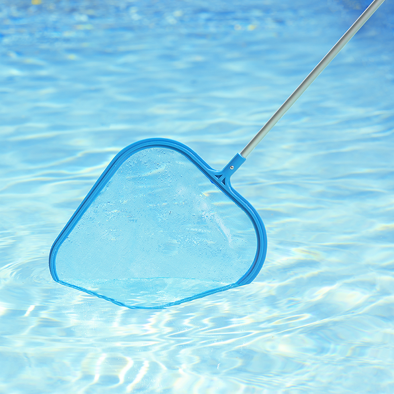 mainstays swimming pool leaf skimmer with pole