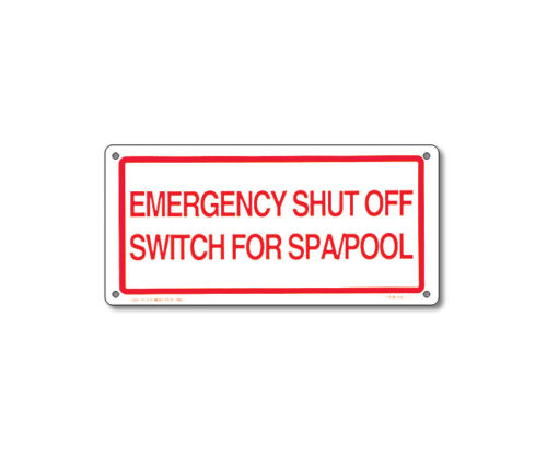 40310 | 12'' x 6'' Emergency Shut Off Sign