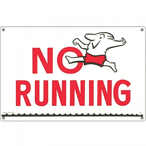 No Running Sign