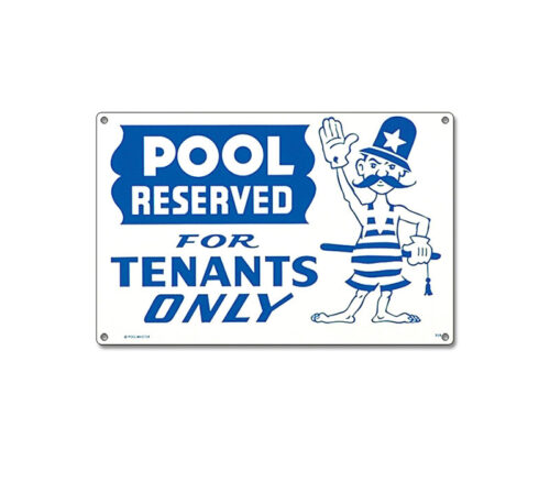 40319 | 12'' x 18'' Pool Reserved Sign