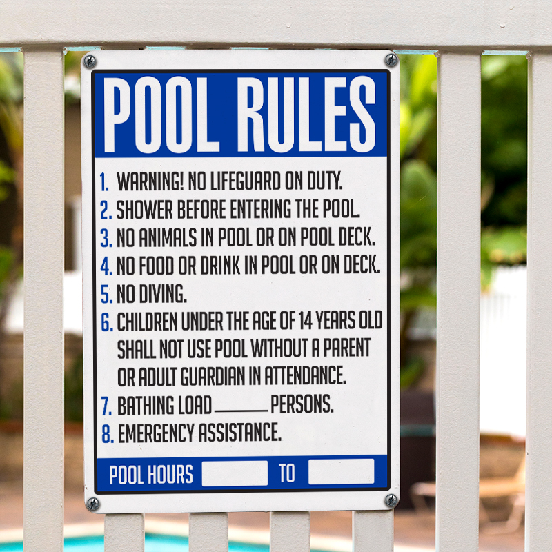 Pool Rules Sign – Poolmaster