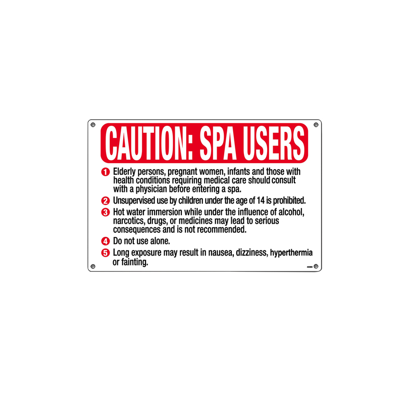 40360 | Caution: Spa Users Sign