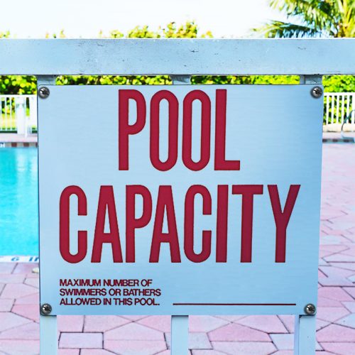 Pool Capacity Sign - Image 2