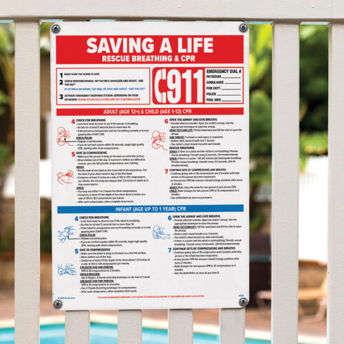 40366 | 18'' x 24'' Saving a Life Sign - Lifestyle