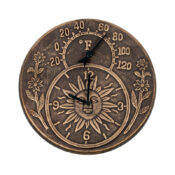 52551 | Terra-Cotta Clock & Thermometer - Product 1