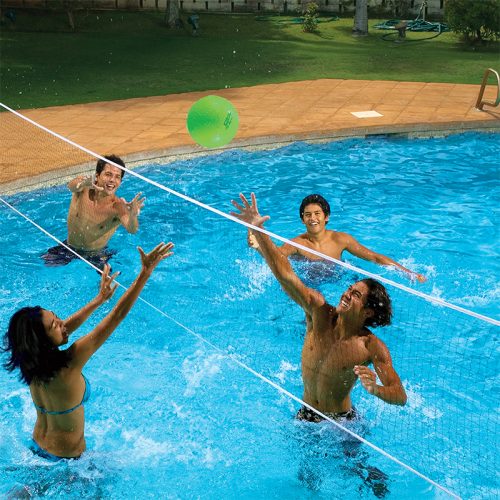 Across-Pool Volleyball / Badminton Game Combo