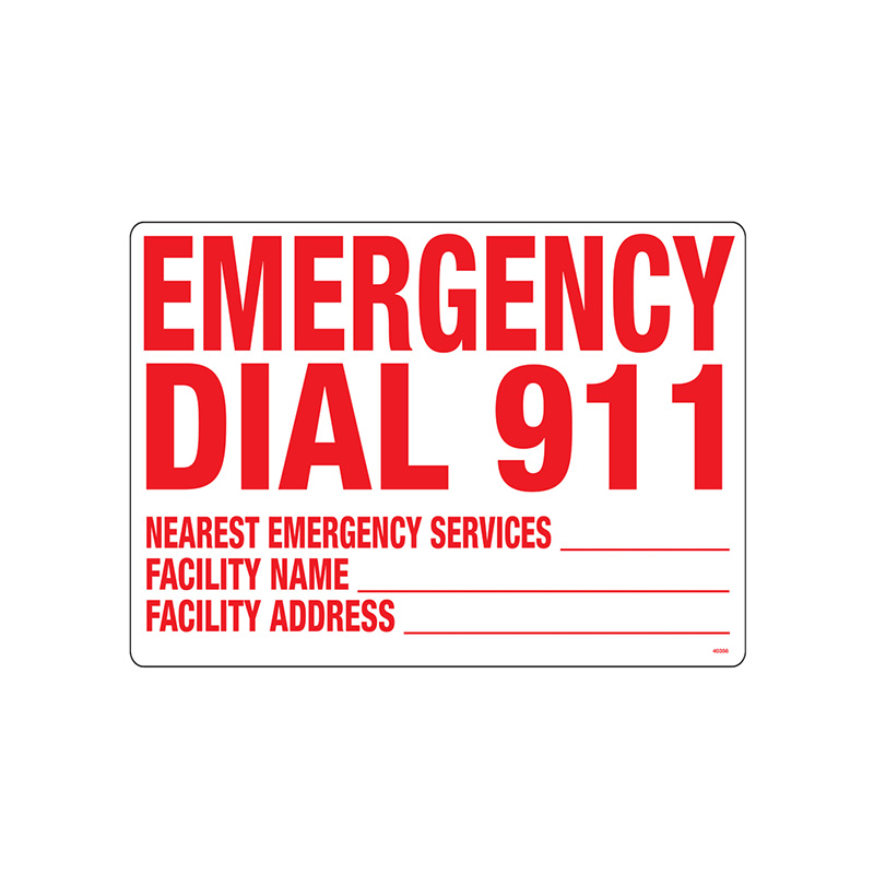 40356 | Emergency 911 Sign