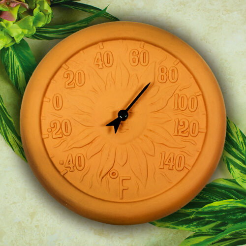 12'' Terra Cotta Thermometer - Image 2