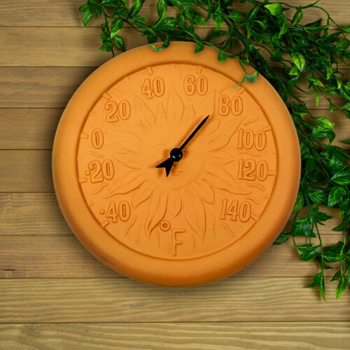 12'' Terra Cotta Thermometer - Image 3