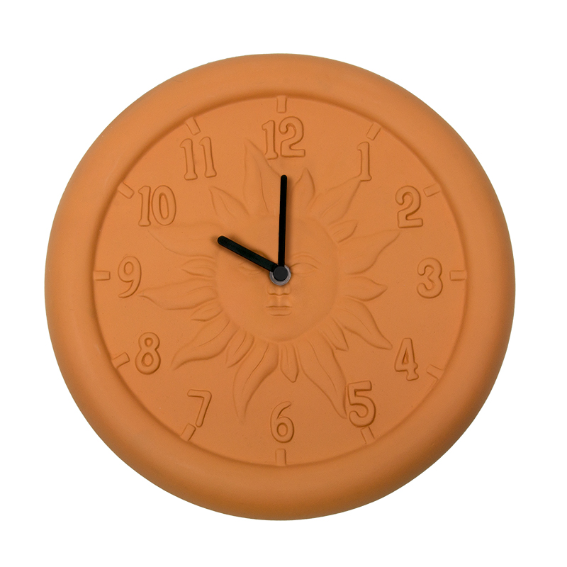 52550 | 12'' Terra Cotta Clock - Product 1