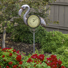 54580LsFlamingoThermometerGardenStake03RGB800px