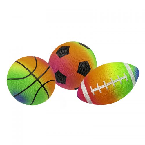 3Pk Rainbow Game Balls - Image 2