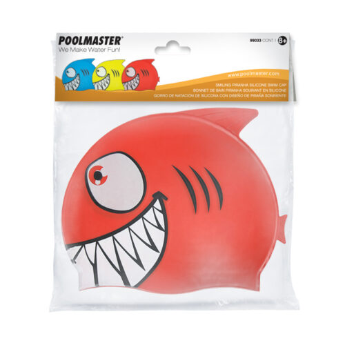 Smiling Piranha Silicone Swim Cap - Image 10