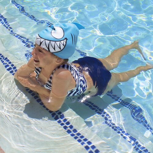 Smiling Piranha Silicone Swim Cap - Image 8