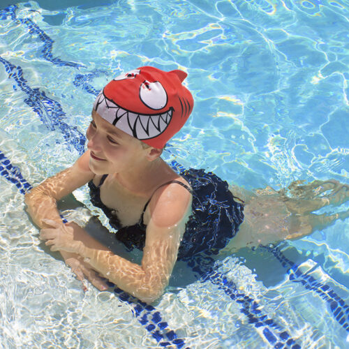 Smiling Piranha Silicone Swim Cap - Image 7