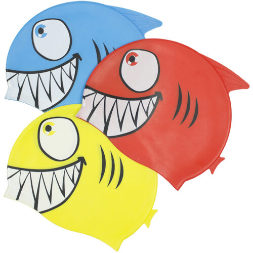 Smiling Piranha Silicone Swim Cap - Image 4