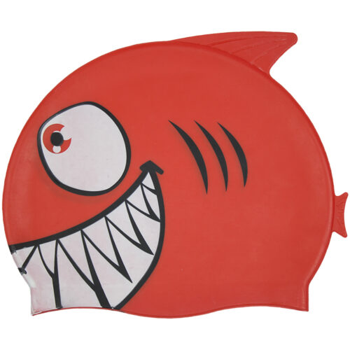 Smiling Piranha Silicone Swim Cap - Image 3