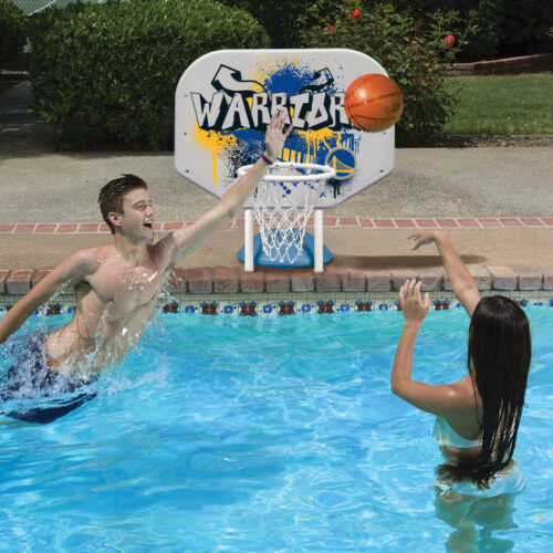 NBA Golden State Warriors Graffiti Pro Rebounder Poolside Basketball Game - Image 5