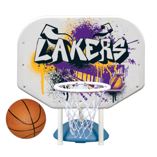 NBA Los Angeles Lakers Graffiti Pro Rebounder Poolside Basketball Game