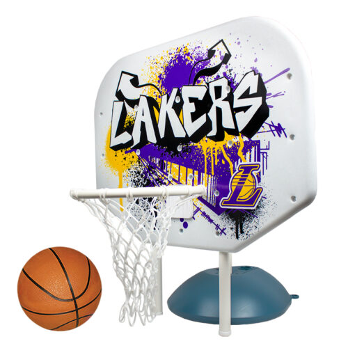 NBA Los Angeles Lakers Graffiti Pro Rebounder Poolside Basketball Game - Image 2