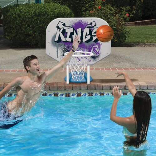 NBA Sacramento Kings Graffiti Pro Rebounder Poolside Basketball Game - Image 3