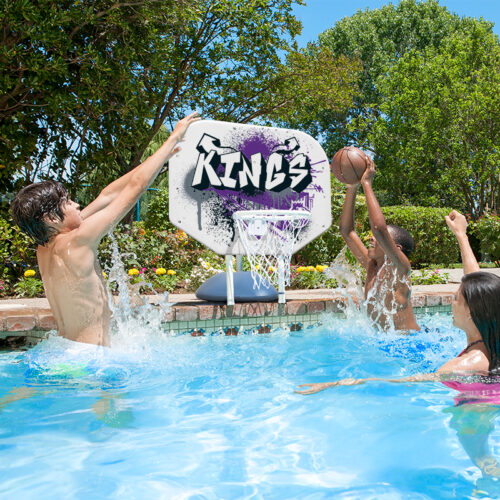 NBA Sacramento Kings Graffiti Pro Rebounder Poolside Basketball Game - Image 5